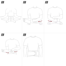 ACTIMOVE LUMBAR SACRAL DERÉKTÁMASZTÓ ÖV, nyomópárnával