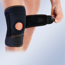 ORLIMAN 3TEX ADVANCE patella rögzítő térdszorító, pántos FEKETE