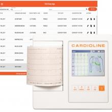 CARDIOLINE 100L Basic hordozható EKG készülék 5' szines kijelző