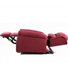 GINEVRA burgundy betegállitó és fektető fotel - 2 motoros